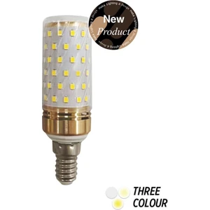 Mısır Şeffaf 10W Üç Renkli E14 LED Ampul ERD-306