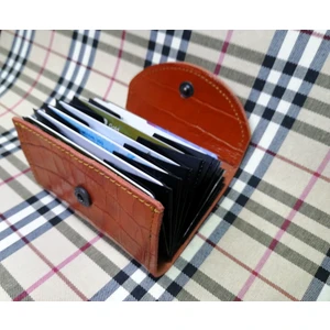 Gerçek Deri Akordiyon Kartlık