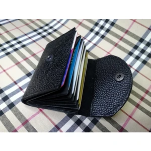 Gerçek Deri Akordiyon Kartlık