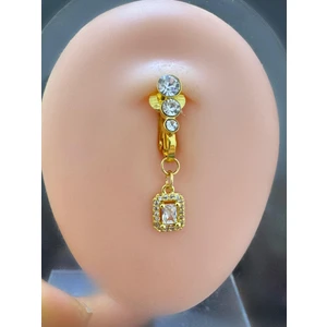 Deliksiz Kullanıma Uygun Fake Klipsli Göbek Piercingi