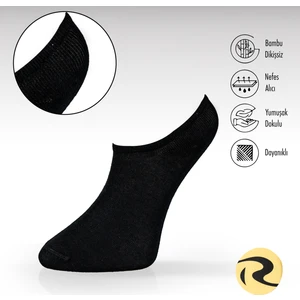 Roff Çorap Bambu Erkek Sneaker Düz Çorap Dikişsiz Premium Tekli