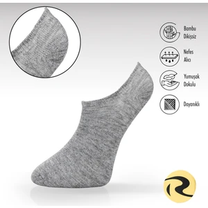 Roff Çorap Bambu Erkek Sneaker Düz Çorap Dikişsiz Premium Tekli