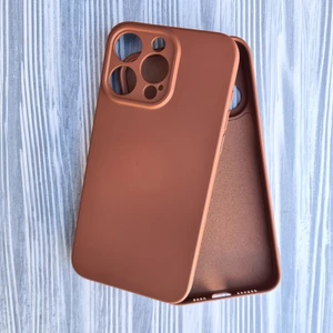 Pirok Store Apple iPhone 15 Pro Max Kamera Korumalı Içi Kadife Silikon Kılıf