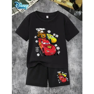 Erkek Çocuk Şimşek Mcqueen Baskılı T-Shirt - Şort Takım
