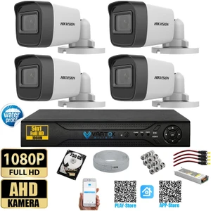 Hikvision 2 Mp 4 Kameralı Tak Çalıştır Hazır Kamera Seti