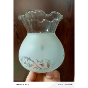 Fanus Avize Camı Mat Beyaz Hatalı Ürün(Boyu 14 Cm, Çapı 12 Cm)