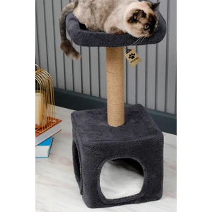 Kedi Evi, Kedi Oyun Evi , Kedi Tırmamala - Bodrum Yataklı