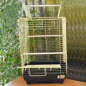 Papağan Kafesi Açilir Çatili Pirinç 40,5X40,5X59,5 cm x 1 Adet Drstr