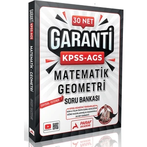 Paraf Yayınları Paraf Akademi KPSS-AGS Matematik Geometri Soru Bankası 128 Sayfa 30 Net Garantili