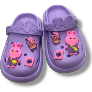 Çocuk Terlik Eva Crocss Kız ve Erkek Kaydırmaz Bahçe Plaj Kreş Havuz Günlük Terlik