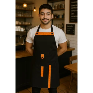 Boydan Askılı Cepli Servis Önlüğü 5 Adet