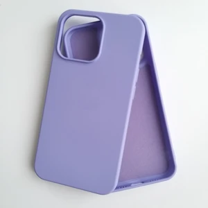 Pirok Store Apple iPhone 13 Pro 6.1 Uyumlu Lansman Içi Kadife Silikon Kılıf Lila