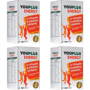 Energy Vitamin ve Mineral Kompleksi 30 Tablet- 4 Adet