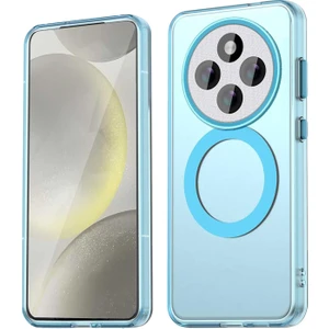 Xiaomi Redmi 14C Kılıf Kamera Çıkıntılı Mat Magsafe Özellikli Kenarları Renkli Premium Sert Kapak