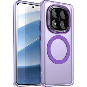 Xiaomi Redmi Note 14 Pro 4g Kılıf Kamera Çıkıntılı Mat Magsafe Şarj Özellikli Kenarları Renkli Sert Kapak