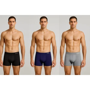 Ece's Design 3 lü paket Dikişsiz  Ter Uzaklaştıran Spor Sürdürülebilir Özel Erkek Iç Giyim 1001 Boxer