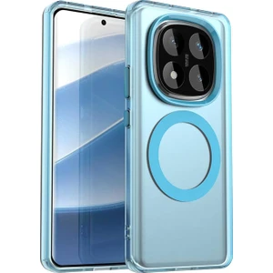 Xiaomi Redmi Note 14 Pro 4g Kılıf Kamera Çıkıntılı Mat Magsafe Şarj Özellikli Kenarları Renkli Sert Kapak