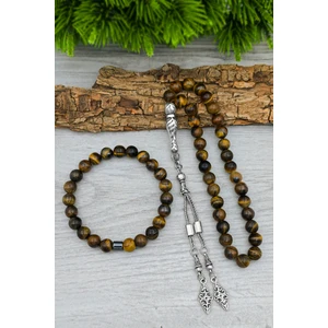 Kaplangözü Tesbih ve Bileklik Doğal Taş Set 8 mm BT034