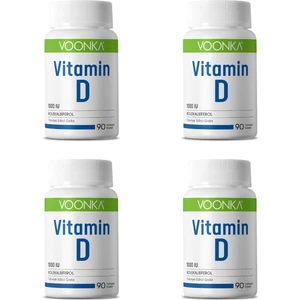 Vitamin D İçeren Takviye Edici Gıda 90 Yumuşak Kapsül 1000 IU  4 Adet