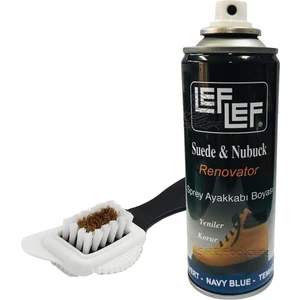 Leflef Süet, Nubuk Sprey Boya + 4 Yönlü Süet Nubuk Fırçası