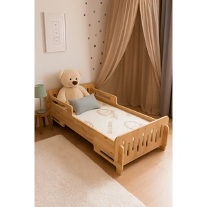 Industrial Living Bebek Karyolası - Bebek Yatağı - Çocuk Yer Yatağı - Bebek Yer Yatağı - Karyola - Yatak - Mdf - Ceviz