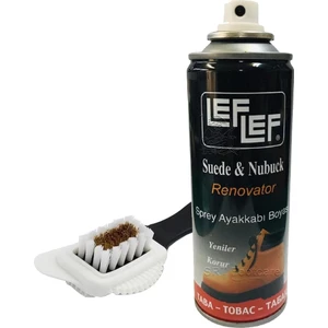 Leflef Süet, Nubuk Sprey Boya + 4 Yönlü Süet Nubuk Fırçası