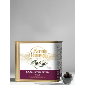 Nermin Hanım Zeytinliği Gemlik Siyah Kuru Sele Zeytin (1,2 Kg)