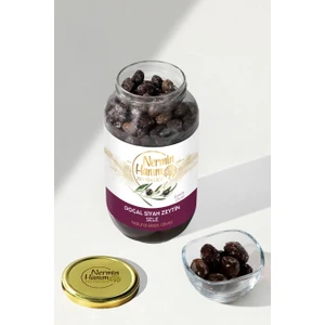 Nermin Hanım Zeytinliği Gemlik Siyah Kuru Sele Zeytin (650 Gr)