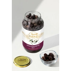 Nermin Hanım Zeytinliği Gemlik Siyah Kuru Sele Zeytin (950 Gr)