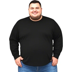 Erkek Büyük Beden Oversize Uzun Kollu T-Shirt 3xl 4xl 5xl 6xl 7xl 8xl