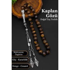 Kaplangözü Tesbih Erkek Doğal Taş Kaplangözü Tesbih 8 mm BT032