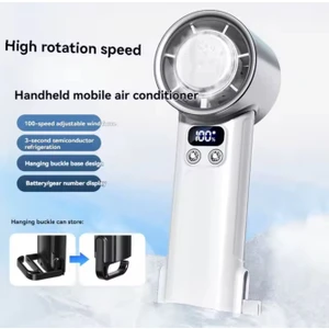 F16 Turbo Güçlü El Fanı 100 Seviyeli Soğutmalı Şarjlı Vantilatör Taşınabilir Fan