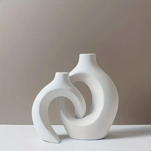 Eterna Modern Dekoratif Taş Tozu Vazo Seti