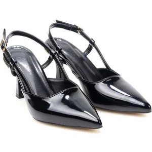 PS-32500 Kadın Arkası Açık Topuklu Ayakkabı