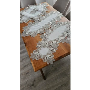 Keten Üzerine Ağar Güpürlü Lüx Salon Takımları