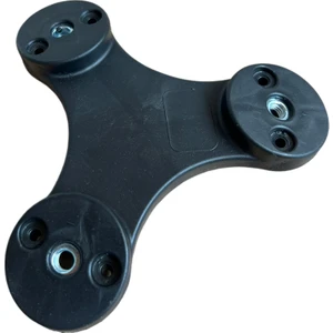 3'lü Plastik Açılı Bağlantı Aparatı (M8 Vidalı Sistem) - Zigon Sehpa & Mobilya Montaj