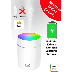 Şarjlı Ultrasonik Hava Nemlendirici ve Ortam Koku Cihazı 300ML