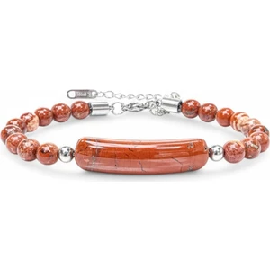 Kırmızı Jasper Doğaltaş Çelik Bileklik