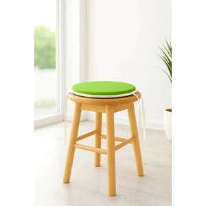 Rkn Grup Tabure Sandalye Minderi 30 Q Çapında Bağcıklı 4 Lü Yeşil