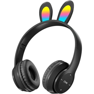 Bukrem Store P47R Bluetooth 5. 0 Tavşan Kulaklı Katlanabilir Kulaklık – Rgb Led, Tf Kart & Aux, Hd Mikrofon – Android & Ios Uyumlu