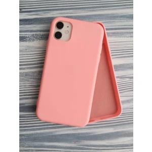 Pirok Store İphone 11 İle Uyumlu Logosuz Lansman İçi Kadife Esnek Silikon Kılıf