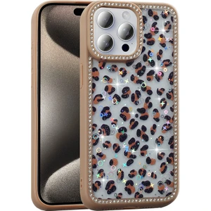 iPhone 15 Pro Max Kılıf Taşlı ve Simli Tasarım Azra Kapak