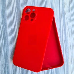 Pirok Store İphone 12 Promax İle Uyumlu LOGOSUZ  Kamera Korumalı Lansman İçi Kadife Esnek Silikon  Kılıf