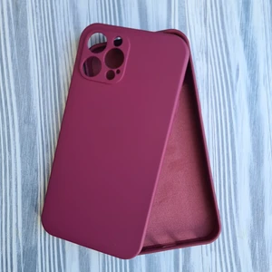 Pirok Store İphone 12 Promax İle Uyumlu  LOGOSUZ Kamera Korumalı Lansman İçi Kadife Esnek Silikon  Kılıf