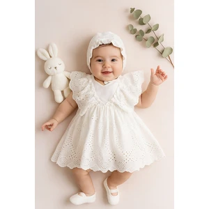 Ozz Baby 0/3-3/6 Ay Kız Begonya %100 natural pamuk Mevlütlük Set