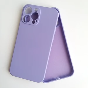 Pirok Store Apple iPhone 13 Pro Max 6.7 Uyumlu Kamera Korumalı Lansman Içi Kadife Silikon Kılıf