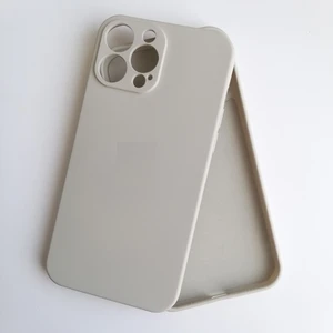Pirok Store Apple iPhone 13 Pro Max 6.7 İle Uyumlu LOGOSUZ Kamera Korumalı Lansman Içi Kadife Silikon Kılıf
