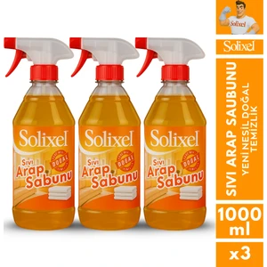 Kıvamlı Sıvı Arap Sabunu 3 Adet 1 Litre Yeni Nesil Doğal Temizlik