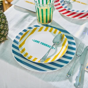 Kitchen Love Yourself Tatlı Tabağı - Sarı - 19 cm