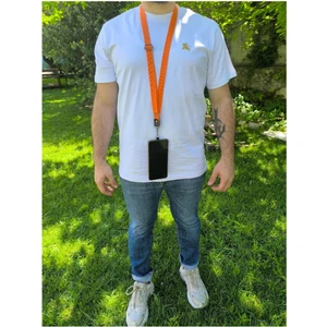 Telefon Boyun Askı Aparatı | Universal Uyumlu, Ayarlanabilir Turuncu